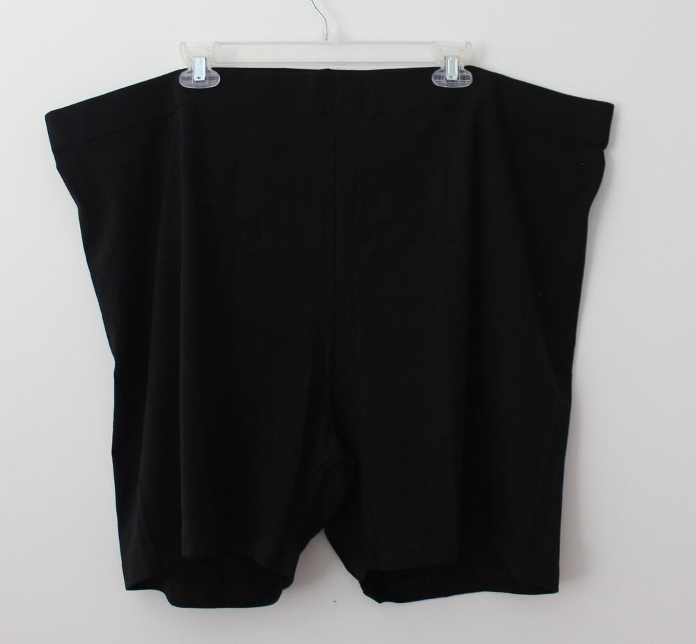 Old Navy Womens High Waisted Jersey Biker Shorts Black Size 4X NWT
